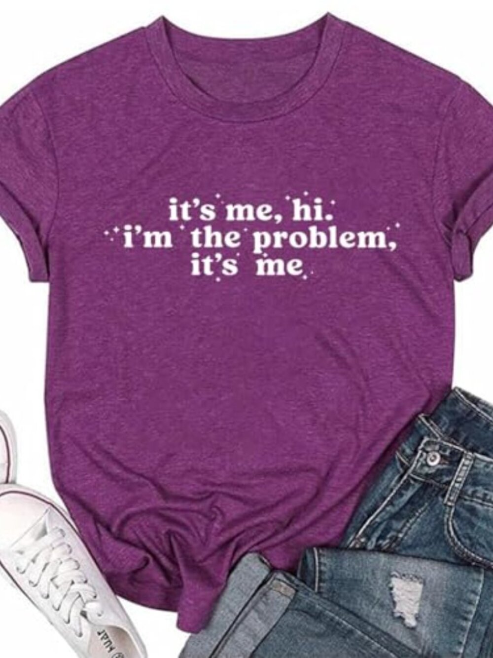Womens It's Me Hi I'm The Problem It's Me Novelty Print T Shirts